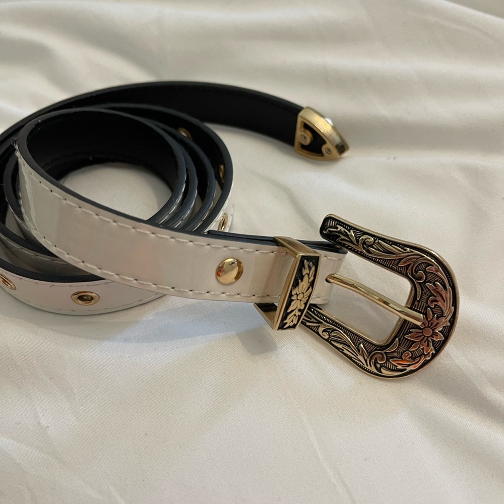White Belt Fits 29.53”- 39.37” Waist